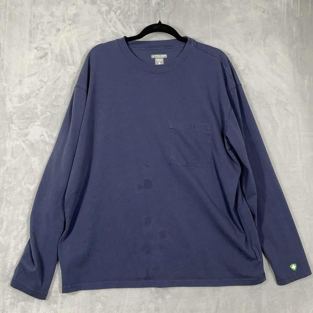 Insect Shield Repellant Apparel UPF Dri-Balance Long Sleeve T-Shirt Blue Size XL